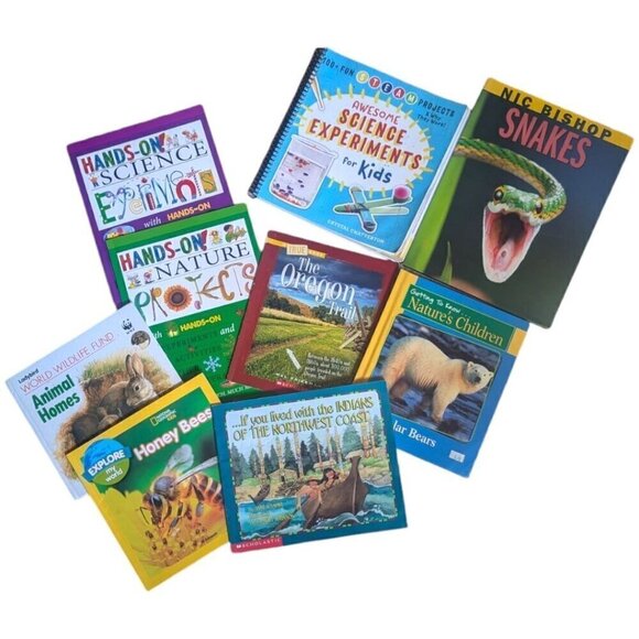 Lot of 9 Science Nature Experiment Animal Educational Homeschool Classroom Learn - Picture 1 of 1